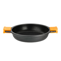 Efficient low saucepan without lid