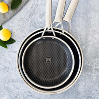 Hybrid Cell Honeycomb Bottom Stainless Steel Frying Pan