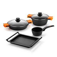 Efficient 6-Piece Cookware-Set with Griddle