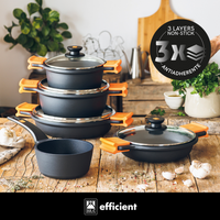 Efficient 9-Piece Cookware Set