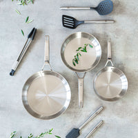 Signature Stainless Steel Frying Pan, 2-Piece Set