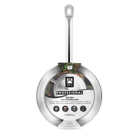 Set of 3 Profesional stainless steel frying pans without non-stick coating