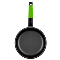 Set of 2 Prior non-stick frying pans and Professional stainless steel frying pan without non-stick coating