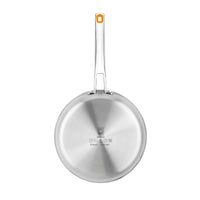Set of 2 stainless steel frying pans without non-stick Efficient Inox