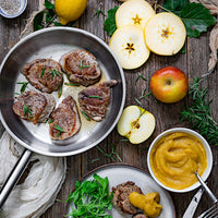 Set de 2 sartenes acero inoxidable sin antiadherente Profesional 20-24 cm