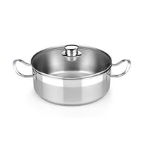 Professional 9-Piece Cookware Set with Baking Dish and Glass Lids