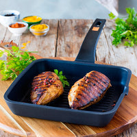 Efficient Grooved Grill Pan