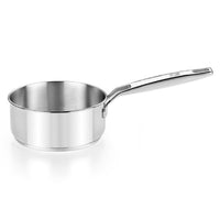 Signature stainless steel saucepan without non-stick coating