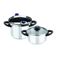 Set duo olla a presión acero inoxidable Facile