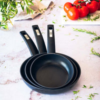 Set 3 sartenes aluminio forjado antiadherente 18-22-26 cm