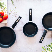 Set 3 sartenes aluminio forjado antiadherente 18-22-26 cm