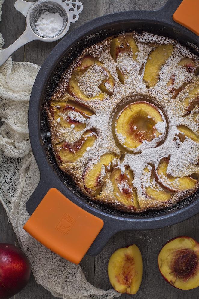 Clafoutis de nectarinas