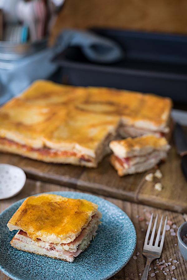 Emparedados dulces de jamón y queso