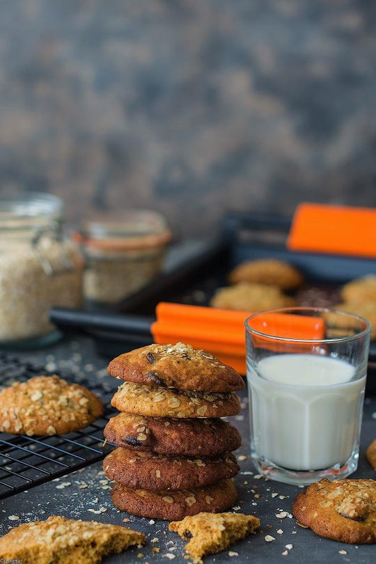 Galletas cookies de chocolate con avena