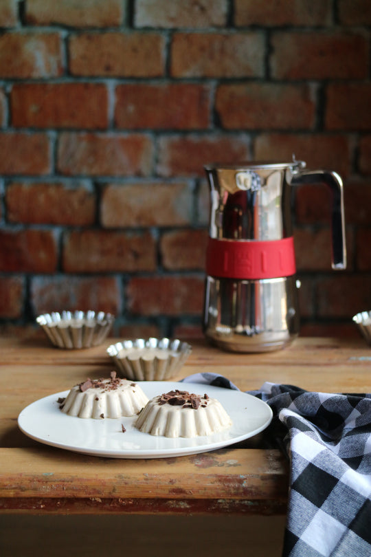 Panna cotta de café con chocolate