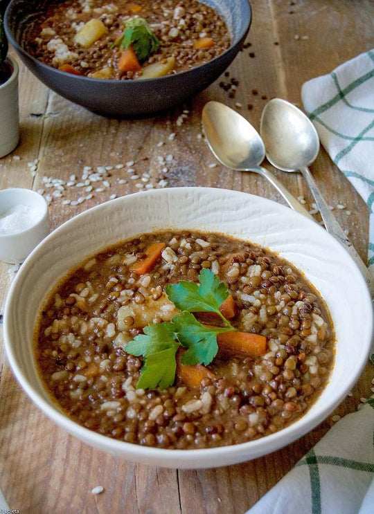 Lentejas con arroz