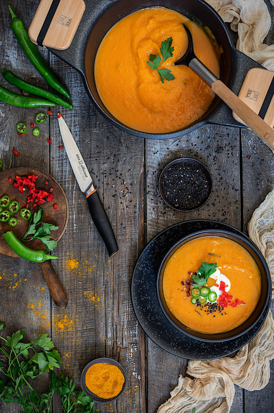 Crema de calabaza con romero