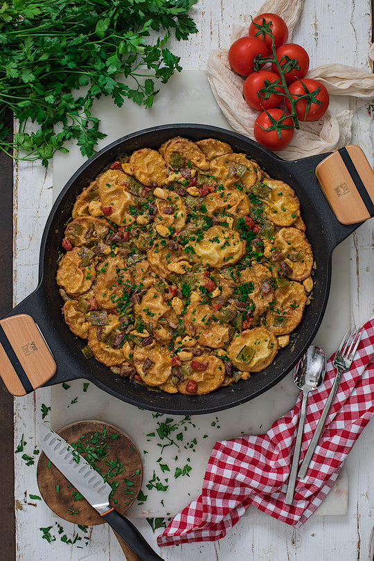 Patatas a la importancia con carne