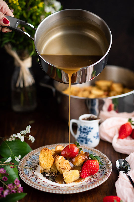 Pudding de vainilla con caramelo
