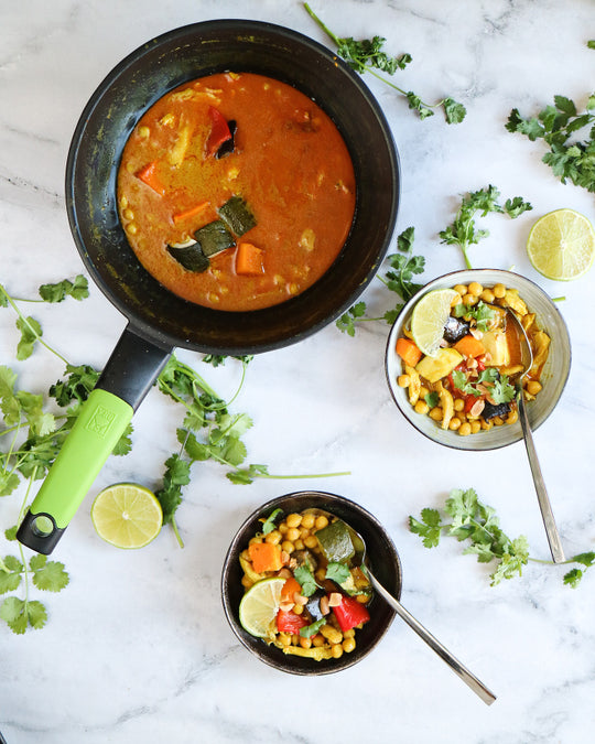 Curry de pollo y verduras