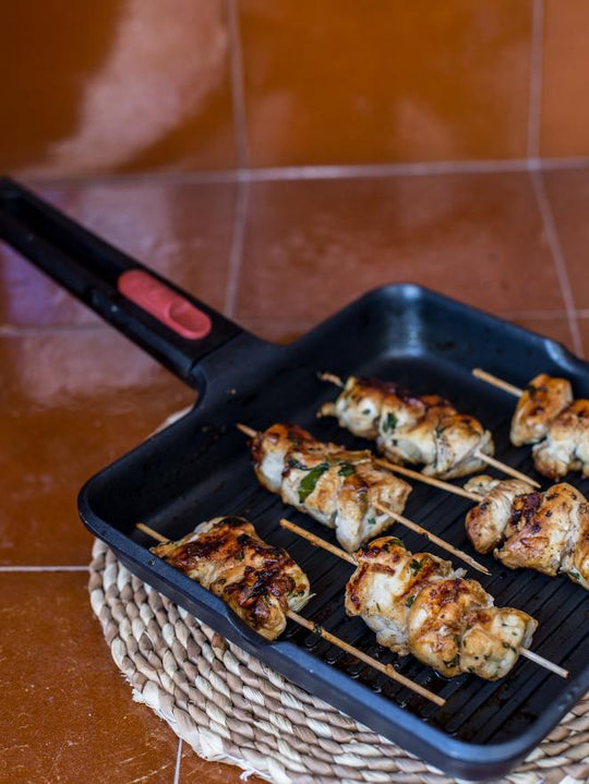 Pinchos de pollo con lemongrass y cilantro