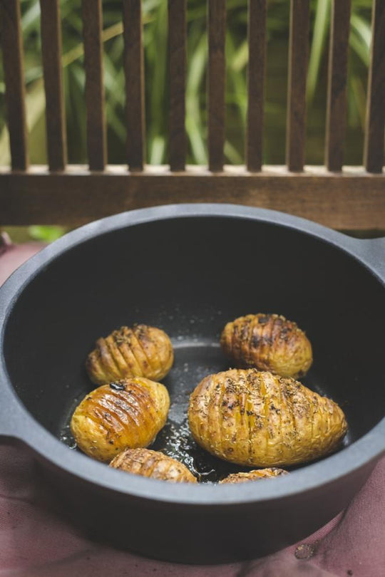 Patatas Hasselback (patatas asadas al romero)