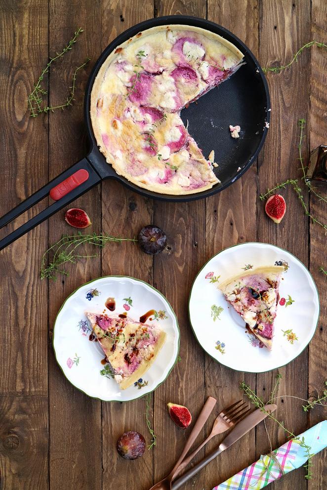 Quiche de higos y queso de cabra