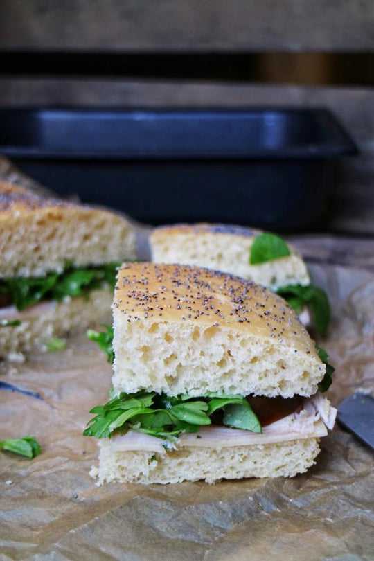 Tramezzino vegetal con pavo