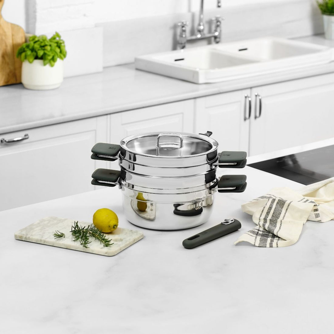 Set de cocina 5 piezas Compac Inox