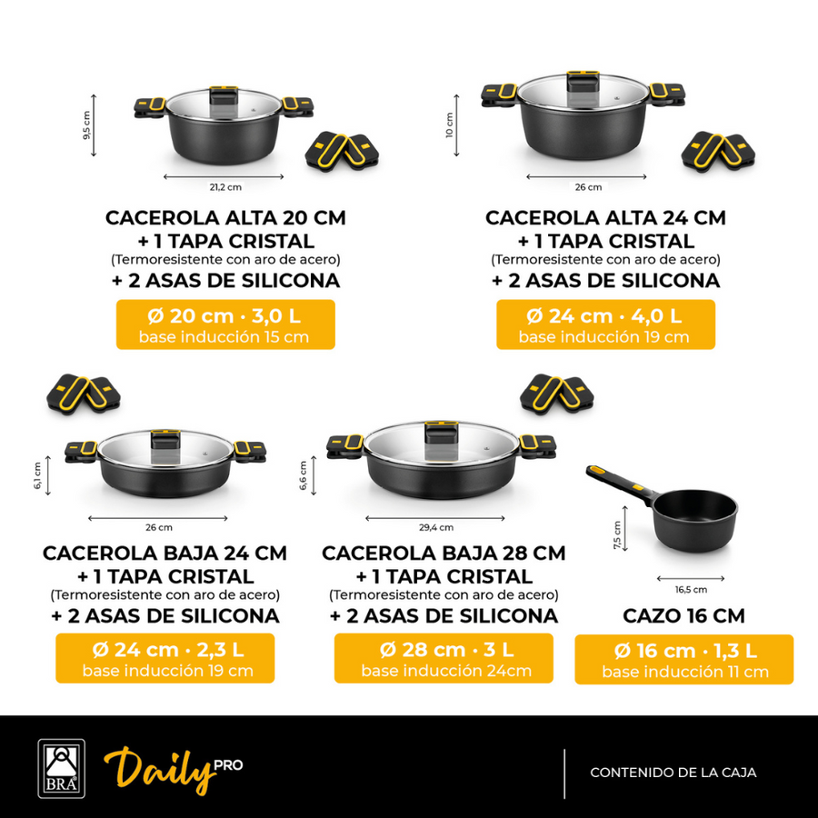 Daily Pro 9-Piece Cookware Set