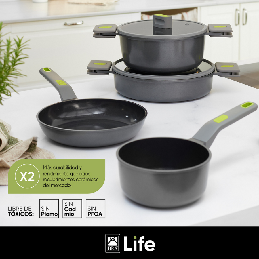 Life 9 pieces Cookware-Set