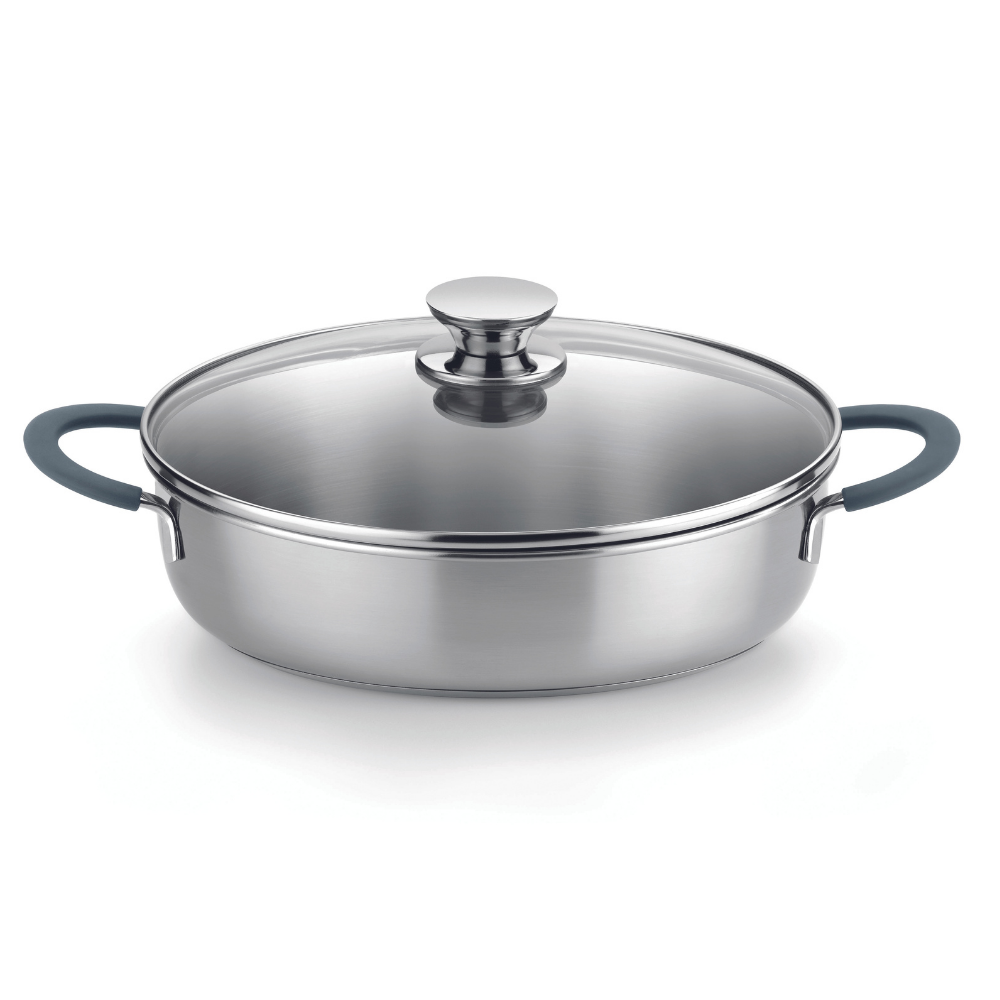 BRA Signature Set 3 Sartenes 20-24-26, Acero Inox 18/10 Profesional Sin Antiadherente, Triple Fondo Difusor Apto Todo Tipo De Cocinas E Inducción, Acabado Pulido BRA Signature Set 3 Sartenes 20-24-26, Acero Inox 18/10 Profesional Sin Antiadherente, Triple Fondo Difusor Apto Todo Tipo De Cocinas E Inducción, Acabado Pulido