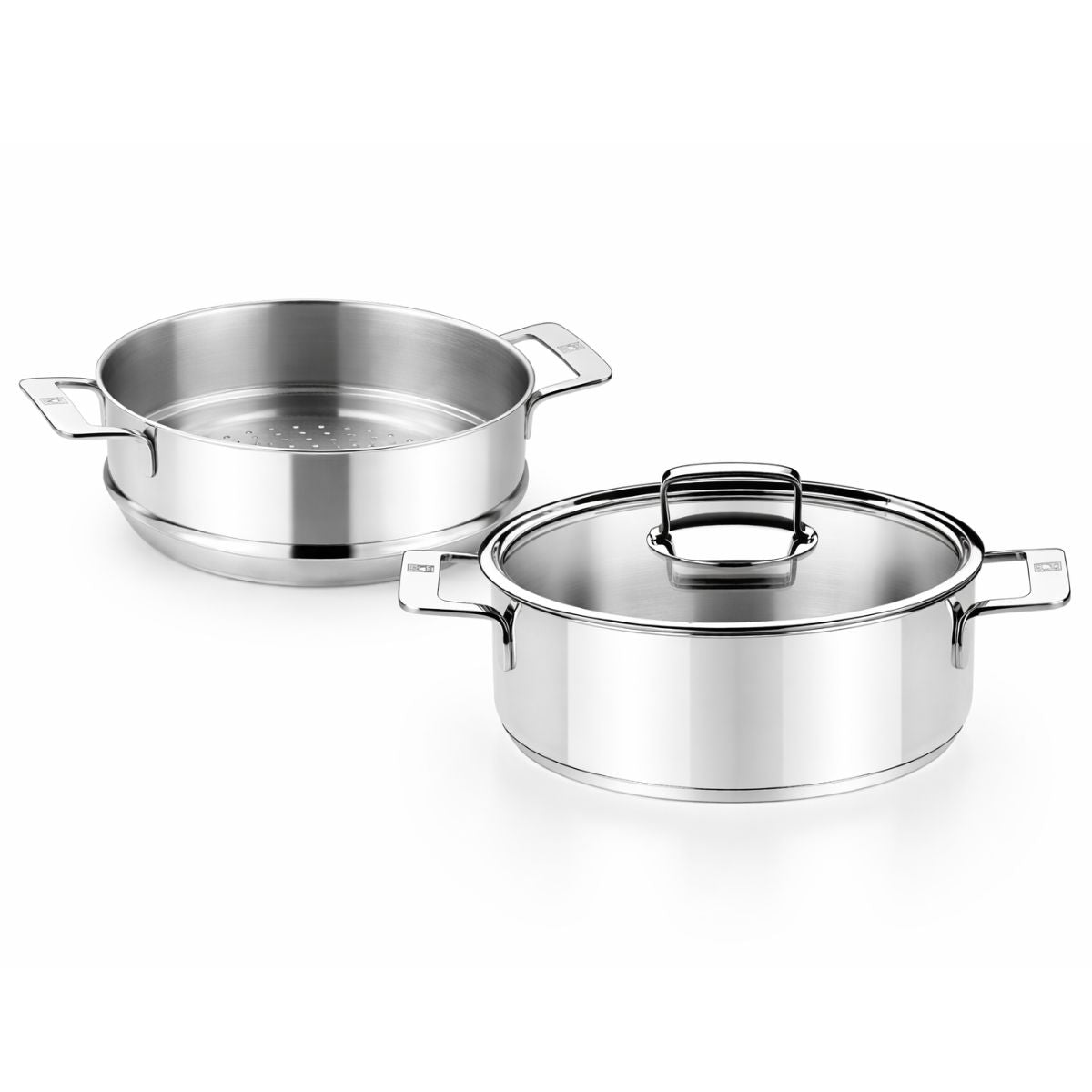 Signature stainless steel casserole dish with steamer (non-stick)