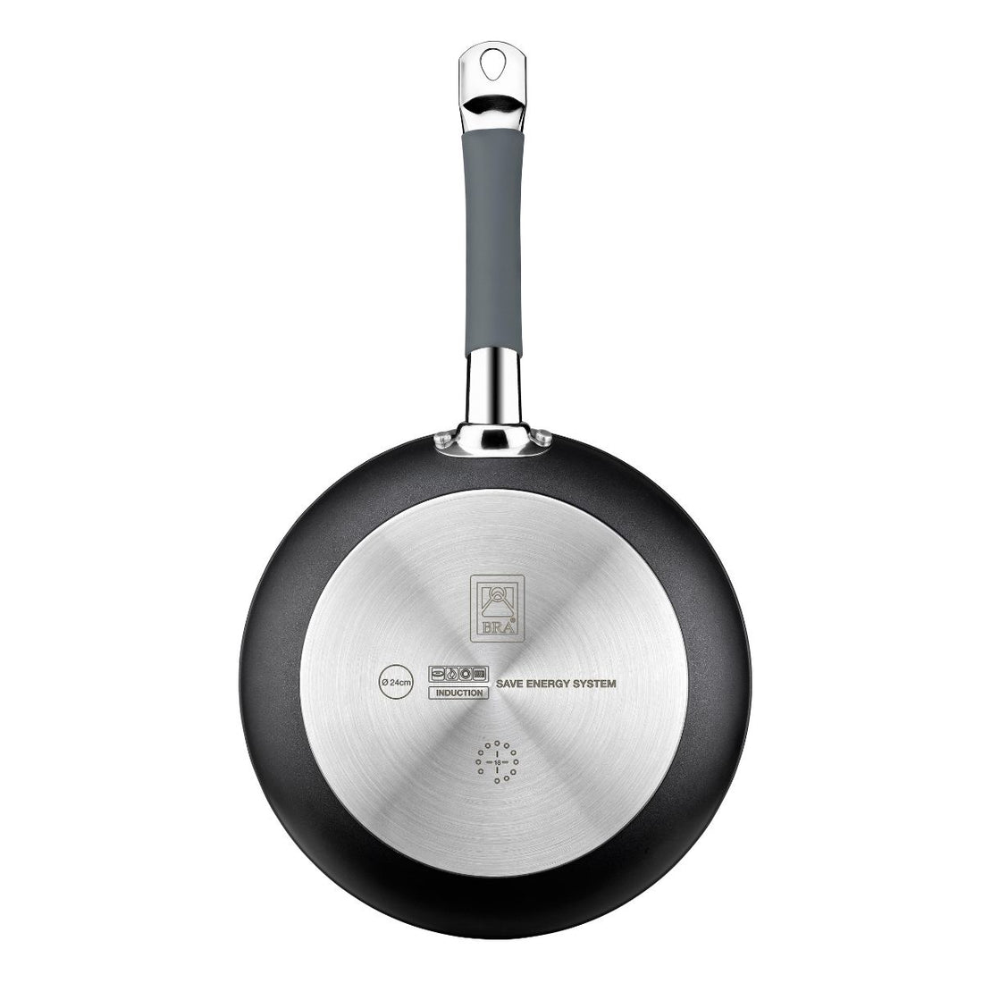 Set de 3 sartenes 20-24-28 cm aluminio forjado con mango de silicona Master