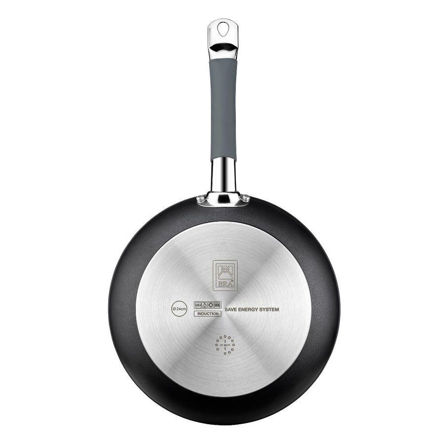 Set de 3 sartenes 20-24-28 cm aluminio forjado con mango de silicona Master