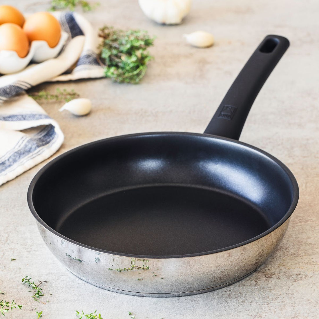 Engineered Bra Pan Set 18-22-26 cm BRA Non-Stick Stainless Steel Edition – Cocina con BRA