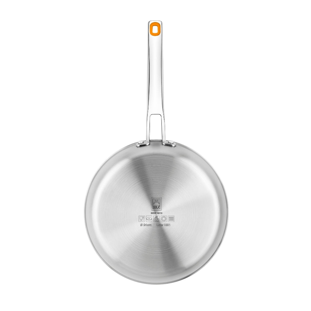 Panh Inox Efficient Orange frying pan and Efficient Inox frying pan set – Cocina ...