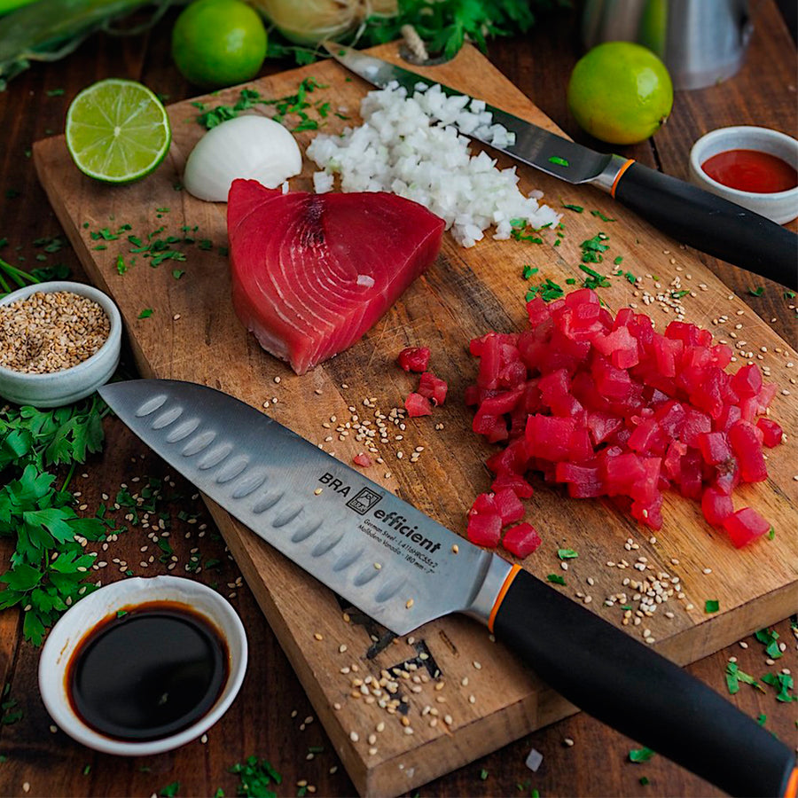 Cuchillo santoku 130mm Efficient – Cocina con BRA