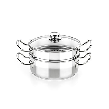 Professional Steam Cooker with Glass Lid