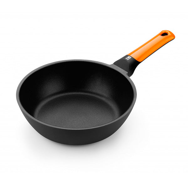 Efficient Orange Deep Frying Pan