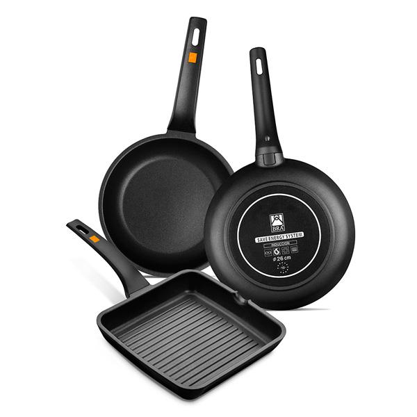 Efficient Grooved Grill Pan